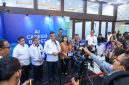 Menteri Ketenagakerjaan Yassierli memberikan keterangan pers saat membuka acara AI Career Boost Day 2026 di Jakarta, Selasa (28/7/2026), dalam rangka sinergi Kemnaker bersama GreatNusa, BINUS University, dan Microsoft Indonesia untuk memperkuat kompetensi kecerdasan buatan bagi tenaga kerja Indonesia. Foto: Ist.