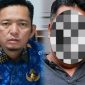 Foto: Kepala Inspektorat Pemkot Tanjungbalai Indra Halomoan Nasution (kiri) dan ASN Pemkot Tanjungbalai berinisial U (kanan). Keduanya belum memberikan keterangan kepada media.