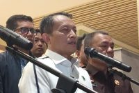 Jaksa Agung Muda Bidang Pengawasan (Jamwas), Rudi Margono meminta maaf usai Febrie Adriansyah tak mengenakan rompi tahanan. Foto: Ist.