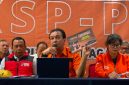 Plt Sekjen Partai Buruh, Said Salahuddin dalam konferensi pers KSP-PB di Hotel Mega Proklamasi, Jakarta Pusat, Senin (6/7/2026). Foto: Ist.