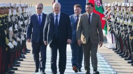 Presiden Belarus Alexander Lukashenko tiba di Jakarta, Rabu (1/7/2026). Foto: Ist.