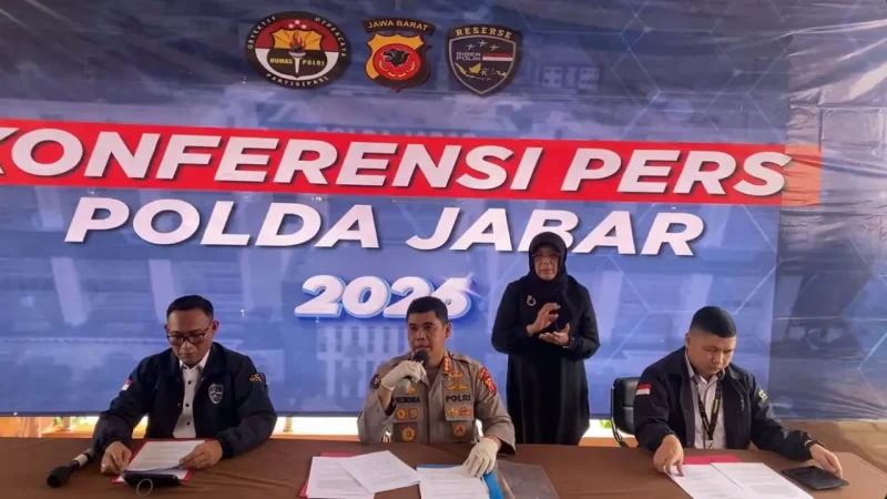 Direktorat Reserse Siber Polda Jawa Barat menangkap pengunggah pernyataan Presiden Prabowo Subianto mengenai program senjata nuklir Iran. Foto: Ist.