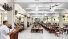 Ket. Foto : Maruli Siahaan, Anggota DPR-RI saat memberikan Sosialisasi P5HAM
