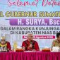 Wakil Gubernur Sumatera Utara, Surya, saat memimpin rapat koordinasi penguatan pelaksanaan Universal Health Coverage di Pendopo Bupati Nias Barat, Selasa (11/8/2026). Foto: Ist.
