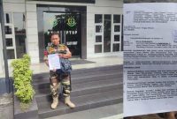Pengaduan dugaan korupsi pengelolaan BUMDes Mekar Sari ke Pelayanan Terpadu Satu Pintu Kejaksaan Tinggi Sumatera Utara, Rabu (20/8/2026). Laporan menyoroti proyek kolam ikan lintas wilayah tanpa izin, lahan bersengketa, serta dugaan penyalahgunaan anggaran desa. Foto: Hendra.