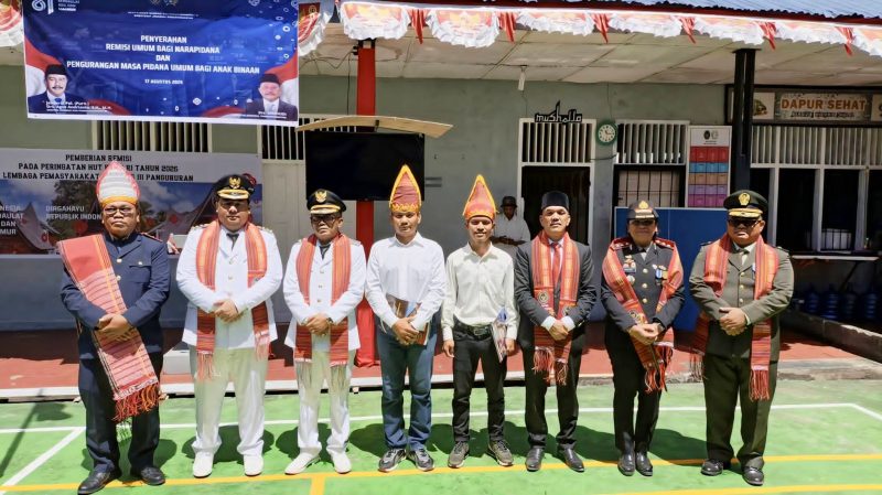 86 Warga Binaan Lapas Kelas III Pangururan Dapat Remisi(Foto:Ist) 