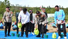 Bupati Samosir Bersama Kapolda Sumut Tanam Bawang Putih Serentak