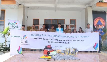 Pemkab Dairi Apresiasi Bantuan Alat Pemadam Kebakaran dari PLN