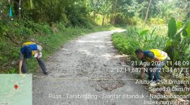 Lewat Program IJD, Jalan Tarabintang-Napa Kubangan di Humbahas Segera Dibangun. (Foto:Ist) 