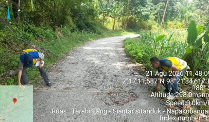 Lewat Program IJD, Jalan Tarabintang-Napa Kubangan di Humbahas Segera Dibangun