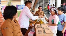 Serentak Se-Sumut, Pemkab Samosir Hadirkan Gerakan Pangan Murah Bagi Masyarakat. (Foto:Ist) 