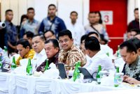 Gubernur Sumatera Utara, Muhammad Bobby Afif Nasution, hadir dalam Rapat Koordinasi Forkopimda se-Sumatera di Ruang Balairungsari, Batam, Rabu (12/8/2026). Foto: Ist.