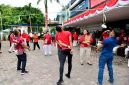 Suasana kegiatan peringatan HUT ke-81 Kemerdekaan RI di lingkungan Dinas Kominfo Sumut, Medan, Jumat (14/8/2026). Foto: Ist.