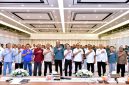 Direktur Utama Perumda Tirtanadi Ardian Surbakti beserta jajaran pimpinan menghadiri acara sosialisasi kebijakan baru pelayanan air bersih di Kantor Pusat Perumda Tirtanadi, Medan, Rabu (12/8/2026). Foto: Ist.