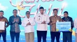 Gubernur Sumatera Utara Bobby Nasution bersama jajaran terkait dalam pembukaan Sumut Halal Fest 2026 di Medan, Rabu (26/8/2026). Foto: Ist.
