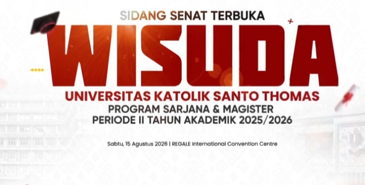 Wisuda Periode II Unika Santo Thomas Tahun Akademik 2025/2026: Lepas 534 Lulusan. (Foto:Ist) 