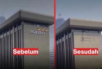 Aksi Lepas Logo Bank Mandiri Jelang Demo Jadi Sorotan Netizen