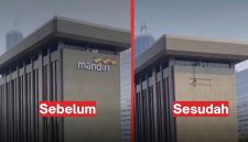 Aksi Lepas Logo Bank Mandiri Jelang Demo Jadi Sorotan Netizen