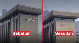 Aksi Lepas Logo Bank Mandiri Jelang Demo Jadi Sorotan Netizen