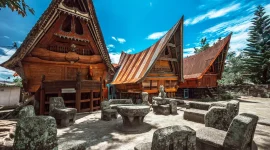 Ilustrasi Rumah Batak. Foto: Ist.