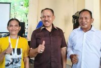 Anggota DPR RI Komisi XIII Dr Maruli Siahaan,SH.MH turun langsung mendengar aspirasi warga Dapil Sumut I di Marindal. Foto: Ist.
