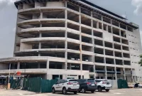 Gedung kantor baru Kejaksaan Tinggi Sumatera Utara hasil pembangunan tahap pertama yang telah selesai dibangun senilai Rp95,7 miliar bersumber dari APBD Sumut Tahun 2025. Gedung ini baru berupa struktur bangunan tanpa penyelesaian akhir, sehingga pembangunan tahap kedua berupa pekerjaan penyelesaian masih diusulkan melalui DIPA Kejaksaan Agung dan belum terealisasi. Foto: Ist.