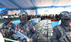 BNN Gagalkan Penyelundupan 2,6 Ton Sabu Cair di Kepri