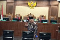 Mantan Menteri Agama Yaqut Cholil Qoumas di ruang sidang Pengadilan Tipikor Jakarta Pusat, Selasa (18/8/2026). Foto: Ist.