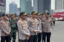 Kabid Humas Polda Metro Jaya, Kombes Pol Budi Hermanto, menyampaikan keterangan pers terkait pengamanan aksi mahasiswa di kawasan Bundaran HI, Jakarta, Selasa (18/8/2026. Foto: Ist.