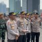 Kabid Humas Polda Metro Jaya, Kombes Pol Budi Hermanto, menyampaikan keterangan pers terkait pengamanan aksi mahasiswa di kawasan Bundaran HI, Jakarta, Selasa (18/8/2026. Foto: Ist.