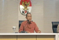 Plt. Direktur Penyidikan KPK, Achmad Taufik Husein mengungkapkan kasus korupsi digitalisasi SPBU. Foto: Ist.