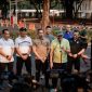Menteri Koordinator Politik dan Keamanan Djamari Chaniago memberikan keterangan pers di kawasan Senayan, Jakarta Pusat, Kamis (27/8/2026). Foto: Ist.