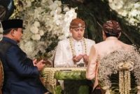 Prabowo menghadiri akad nikah Sekretaris Pribadinya. (Foto:Ist) 