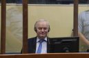Ratko Mladic tampak saat menjalani sidang di Pengadilan Kriminal Internasional untuk Bekas Yugoslavia (ICTY), Den Haag. Foto: Ist.
