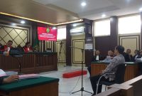 Sidang banding perkara korupsi pengadaan laptop Chromebook yang menyeret mantan Menteri Nadiem Makarim di Pengadilan Tinggi DKI Jakarta, Rabu (5/8/2026). Foto: Ist.