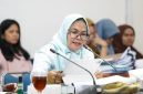 Kadis Perkimtan Deliserdang Yetty Sembiring saat rapat bersama Banggar DPRD Deliserdang. Foto: Waspada.co.id