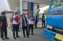 Tim gabungan dari Pertamina Patra Niaga, Polda Sumatera Barat, dan Pemprov Sumbar melakukan inspeksi mendadak di salah satu SPBU Kota Padang, Senin (7/9/2026). Foto: Ist.