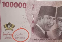 Uang Rupiah emisi tahun cetak 2026 bernilai Rp100.000 yang memuat tanda tangan Purbaya Yudhi Sadewa selaku Menteri Keuangan dan Perry Warjiyo selaku Gubernur BI. Bank Indonesia menegaskan uang tersebut tetap sah dan berlaku sebagai alat pembayaran yang sah di seluruh wilayah NKRI, meski kedua pejabat terkait telah berganti. Foto: Ist.