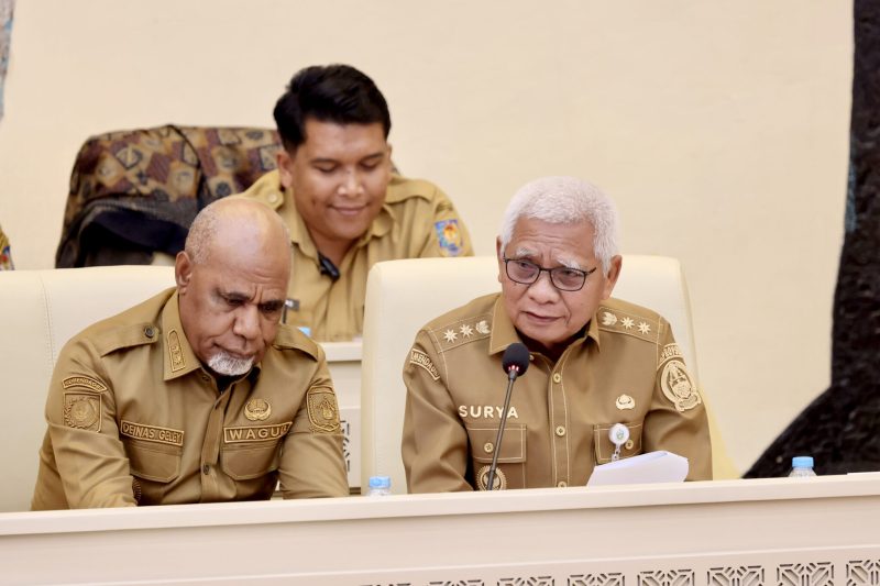 Wakil Gubernur Sumatera Utara Surya (kanan) saat menyampaikan pemaparan strategi penataan dan optimalisasi aset daerah guna mendongkrak PAD dalam Rapat Dengar Pendapat bersama Komisi II DPR RI di Jakarta, Selasa (15/9/2026). Foto: Ist.