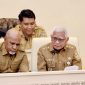 Wakil Gubernur Sumatera Utara Surya (kanan) saat menyampaikan pemaparan strategi penataan dan optimalisasi aset daerah guna mendongkrak PAD dalam Rapat Dengar Pendapat bersama Komisi II DPR RI di Jakarta, Selasa (15/9/2026). Foto: Ist.
