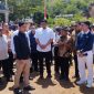 Wakil Presiden Gibran Rakabuming Raka didampingi Gubernur Sumatera Utara Muhammad Bobby Afif Nasution meninjau kawasan hunian tetap di Parombunan, Sibolga, Jumat (4/9/2026). Foto: Ist.