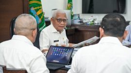 Wakil Gubernur Sumatera Utara Surya memimpin Rapat Pimpinan Akselerasi Target PAD Semester II 2026 di Kantor Gubernur Sumut, Medan, Rabu (23/9/2026). Foto: Ist.