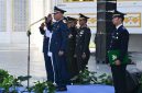Wakil Gubernur Sumatera Utara Surya memimpin upacara peringatan Hari Perhubungan Nasional (Harhubnas) 2026 di Lapangan Astaka, Jalan Pancing, Deliserdang, Kamis (17/9/2026). Foto: Ist.