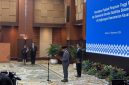 Menteri Keuangan Suahasil Nazara memimpin prosesi pelantikan 14 pejabat tinggi di lingkungan Kementerian Keuangan, Jakarta, Senin (21/9/2026). Foto: Ist.