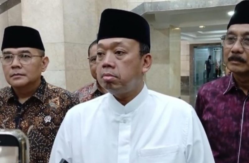 Menteri ATR/BPN Nusron Wahid menyatakan kooperatif mendukung proses hukum KPK terkait dugaan suap pengurusan HGB di Kabupaten Bogor. Foto: Ist.