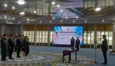 Gubernur Sumut Bobby Nasution melantik tiga pejabat eselon II di lingkungan Pemprov Sumut dalam prosesi di Aula Tengku Rizal Nurdin, Jumat (18/9/2026). Foto: Ist.