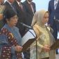 Destry Damayanti (kiri) bersama Aida Suwandi Budiman dan Solikin M. Juhro saat mengucapkan sumpah jabatan Dewan Gubernur Bank Indonesia periode 2026–2031 di Mahkamah Agung, Rabu (2/9/2026). Foto: Ist.