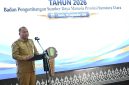 Pj Sekretaris Daerah Provinsi Sumut Timur Tumanggor membuka Pelatihan Kepemimpinan Administrator dan Pengawas Tahun 2026 di BPSDM Sumut, Senin (28/9/2026). Foto: Ist.
