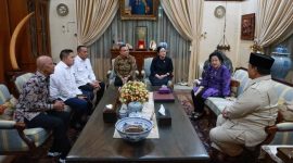 Pertemuan Presiden Prabowo Subianto bersama Ketua Umum PDIP Megawati Soekarnoputri di kediaman Jalan Teuku Umar, Menteng, Jakarta Pusat, Senin (28/9/2026). Prabowo menyampaikan belasungkawa atas wafatnya Guruh Soekarnoputri sekaligus mempererat silaturahmi kebangsaan. Foto: Ist.