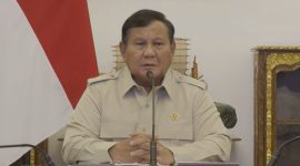 Presiden Prabowo Subianto memimpin langsung Rapat Terbatas penanganan bencana secara daring dari Istana Merdeka, Jakarta, Senin (7/9/2026). Foto: Ist.